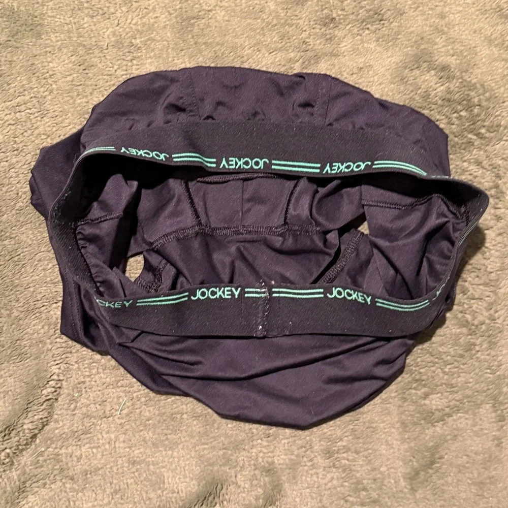 Jockey Black Boxer Briefs with Green Accents - Picture 4 of 7